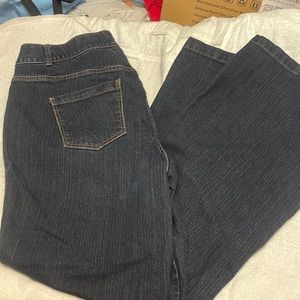 Navy blue Lane Bryant Flare “tighter tummy technology” Jean Sz:18 average